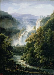 Velino Nehri üzerindeki Caduta delle Marmore Şelalesi, 1819